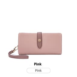 image-Women's Wallet Contrast Color Hasp Long Zipper Multi-functional Simple Fashion Clutch