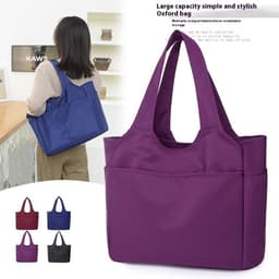 image-Hand-carrying Oxford Cloth Casual Large Capacity Nylon Shoulder Bag