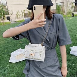 image-New Fashion Rivet Transparent Women's Bag