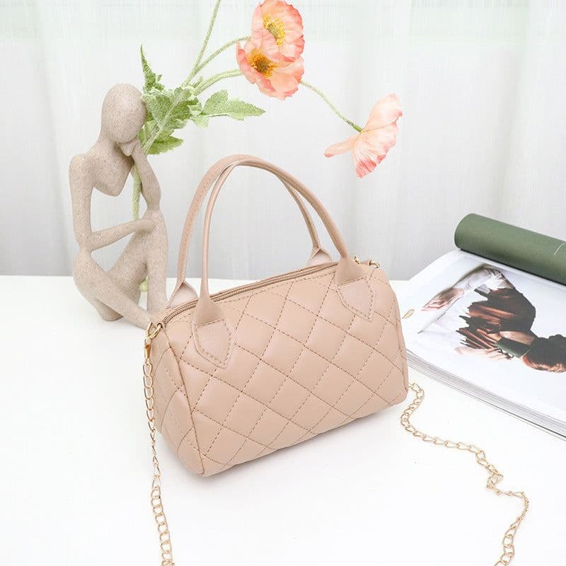 image-Fashion Embroidery Diamond Quilted Handbag Crossbody Bag