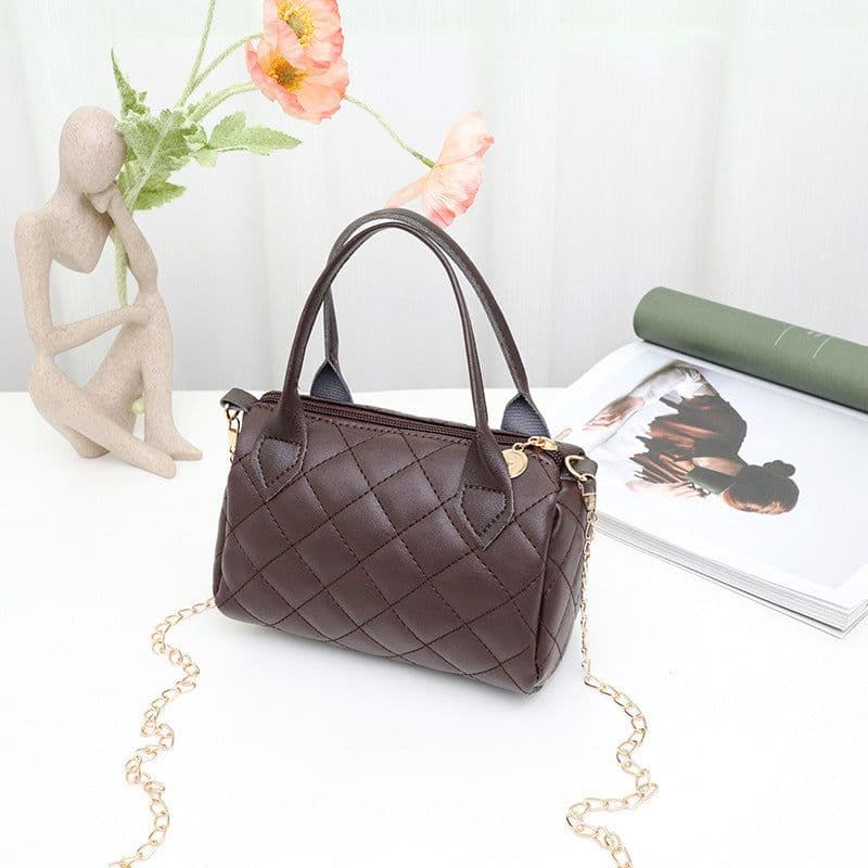 image-Fashion Embroidery Diamond Quilted Handbag Crossbody Bag