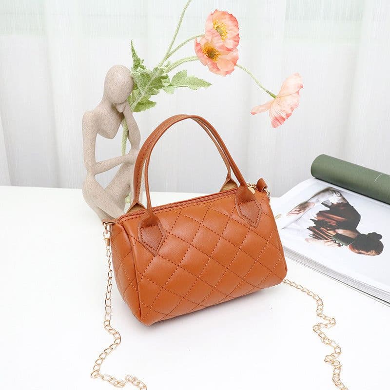 image-Fashion Embroidery Diamond Quilted Handbag Crossbody Bag