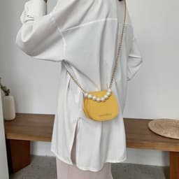 image-Women's Fashion Pearl Hand Shoulder Bag