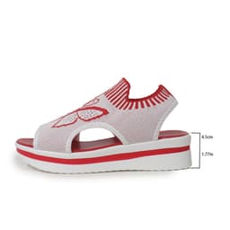 image-Summer Butterfly Print Sports Sandals Casual Breathable Flying Woven Flat Shoes For Women