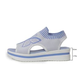 image-Summer Butterfly Print Sports Sandals Casual Breathable Flying Woven Flat Shoes For Women