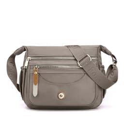 image-Multilayer One Shoulder Bag Large Capacity Waterproof Nylon Crossbody Bag