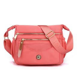 image-Multilayer One Shoulder Bag Large Capacity Waterproof Nylon Crossbody Bag
