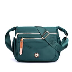 image-Multilayer One Shoulder Bag Large Capacity Waterproof Nylon Crossbody Bag