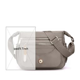 image-Multilayer One Shoulder Bag Large Capacity Waterproof Nylon Crossbody Bag