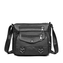 image-Shoulder Bag Soft Leather Fashion Multi-pocket Large Capacity Women's Bag