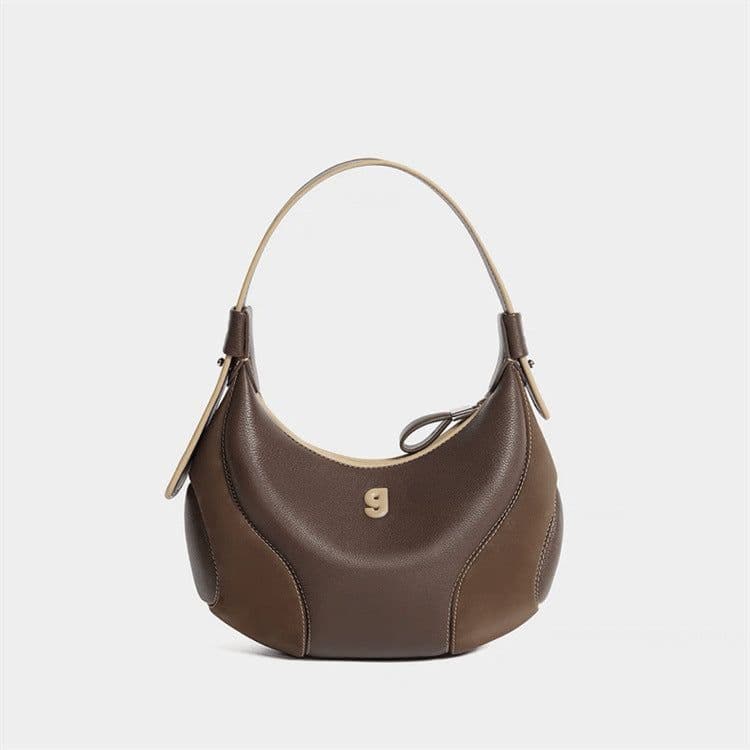 image-Underarm Women's Small Size Crescent Crossbody Bag