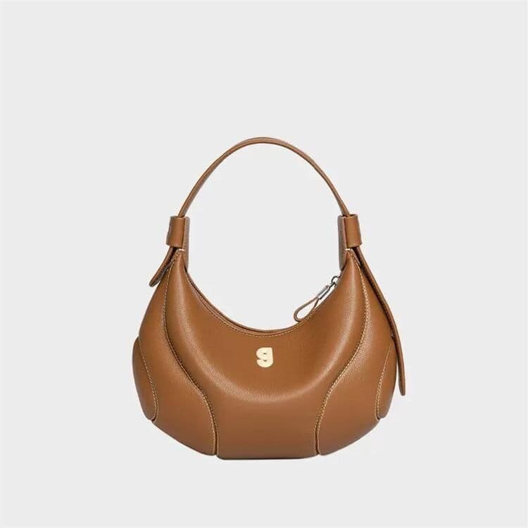 image-Underarm Women's Small Size Crescent Crossbody Bag