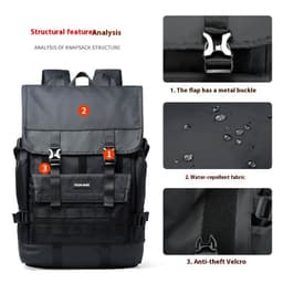 image-Fashion Personality Trend Casual Backpack For Men