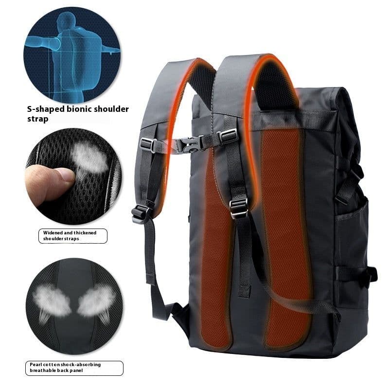 image-Fashion Personality Trend Casual Backpack For Men