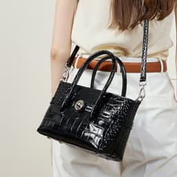 image-Fashionable Genuine Leather High-grade Handbag
