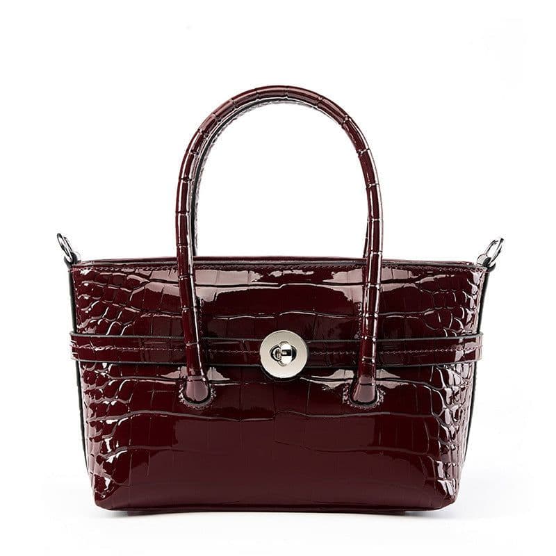 image-Fashionable Genuine Leather High-grade Handbag