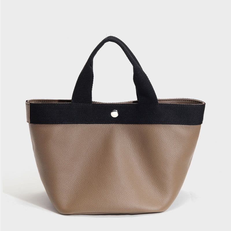 image-Fashion Simple First Layer Cowhide Women