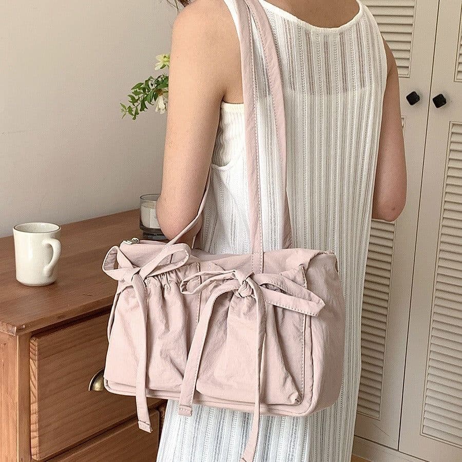 image-Women's Casual Large Capacity Bowknot Bag