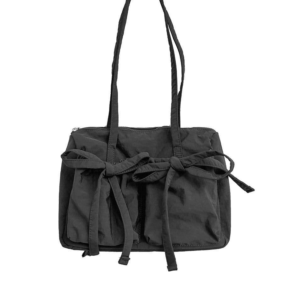image-Women's Casual Large Capacity Bowknot Bag
