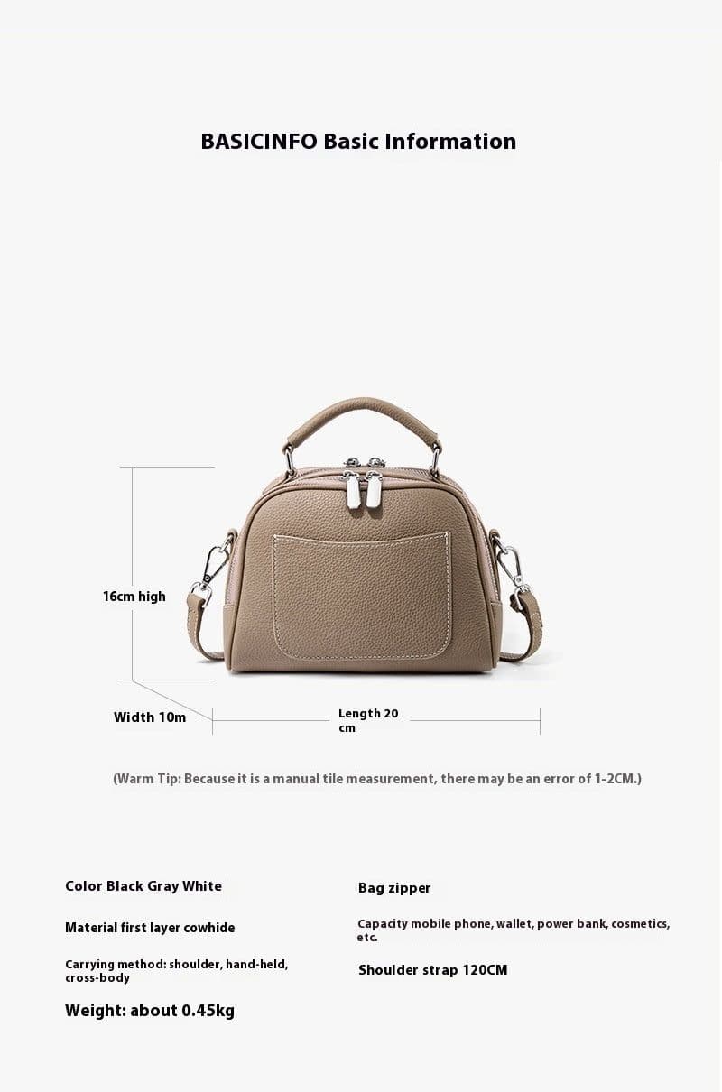image-Women's Large-capacity Leather Handbag