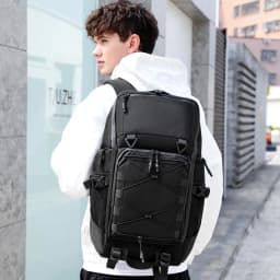 image-Large Capacity Outdoor Waterproof Camouflage Climbing Hiking Men's Backpack