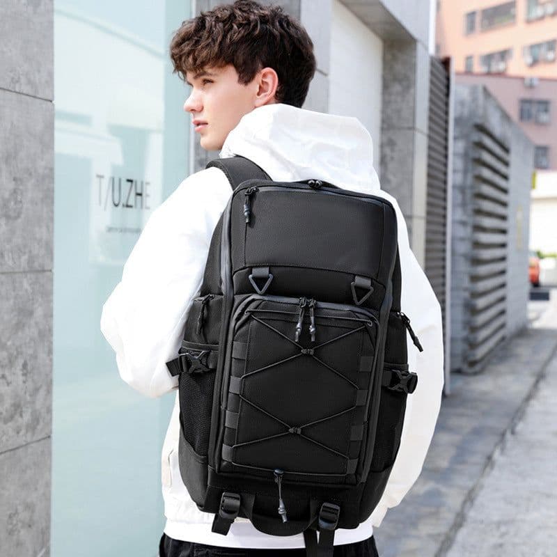 image-Large Capacity Outdoor Waterproof Camouflage Climbing Hiking Men's Backpack