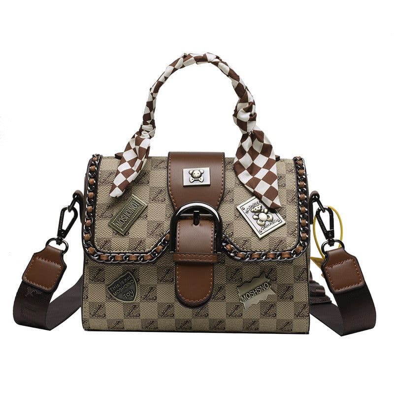 image-Women's Fashion Retro Printed Small Square Bag