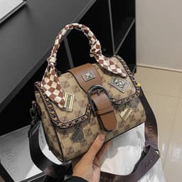 image-Women's Fashion Retro Printed Small Square Bag