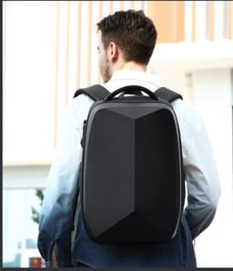 image-Men's Business Casual Password Lock Anti-theft Backpack Business Trip Travel Laptop Bag Student Schoolbag