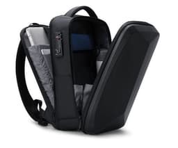 image-Men's Business Casual Password Lock Anti-theft Backpack Business Trip Travel Laptop Bag Student Schoolbag