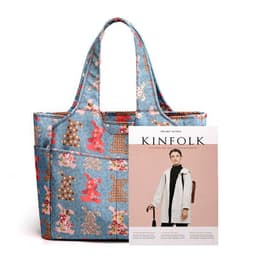 image-Women's Handbag Nylon Cloth Korean Cute Printed Shoulder Bag Casual Large Capacity