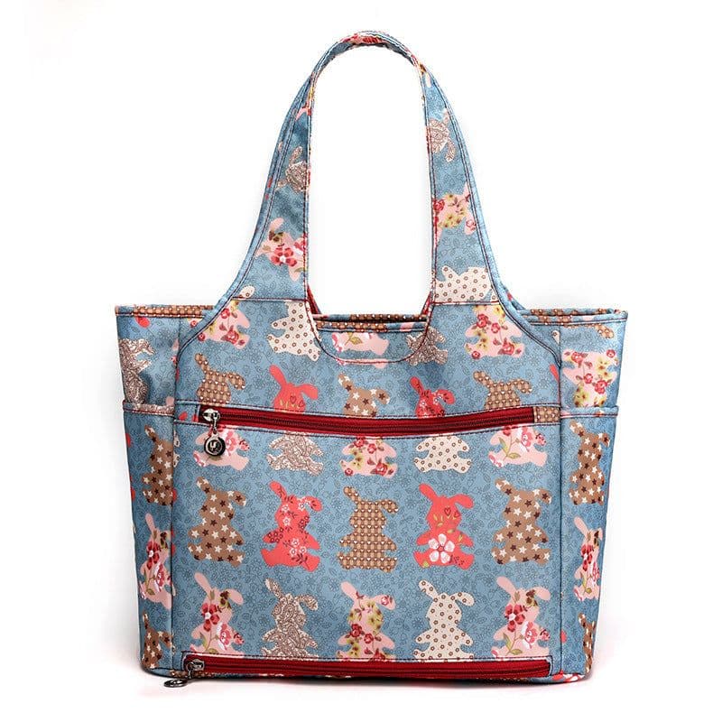 image-Women's Handbag Nylon Cloth Korean Cute Printed Shoulder Bag Casual Large Capacity