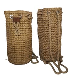 image-Fashion Crochet Backpack Large Capacity Photo Vacation Beach Shopping Straw Bag