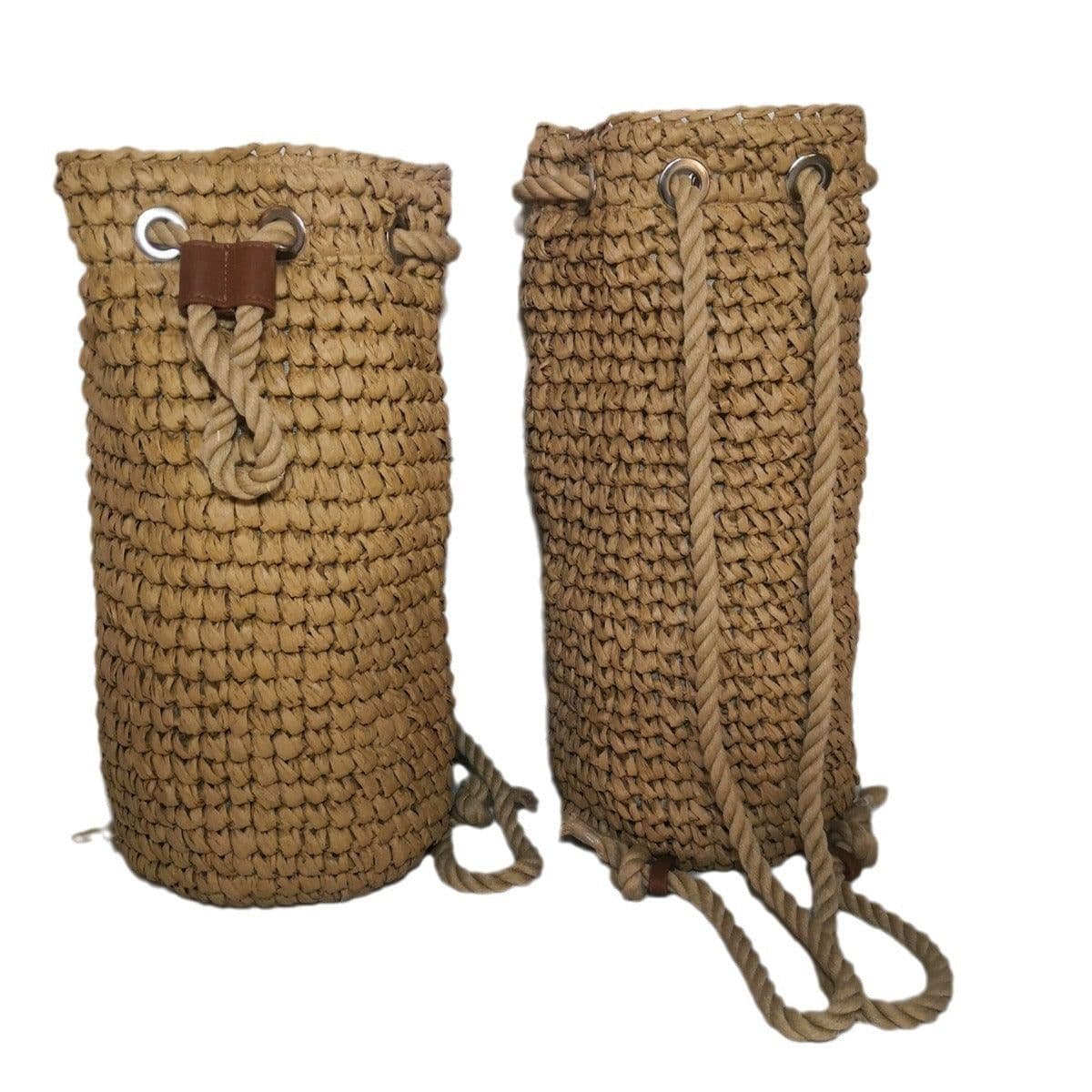image-Fashion Crochet Backpack Large Capacity Photo Vacation Beach Shopping Straw Bag