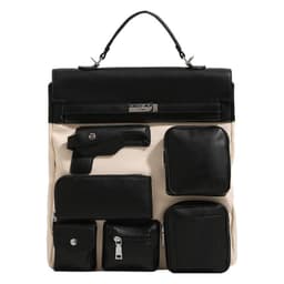 image-Dark Punk Motorcycle Bag Multi-pocket Canvas Backpack