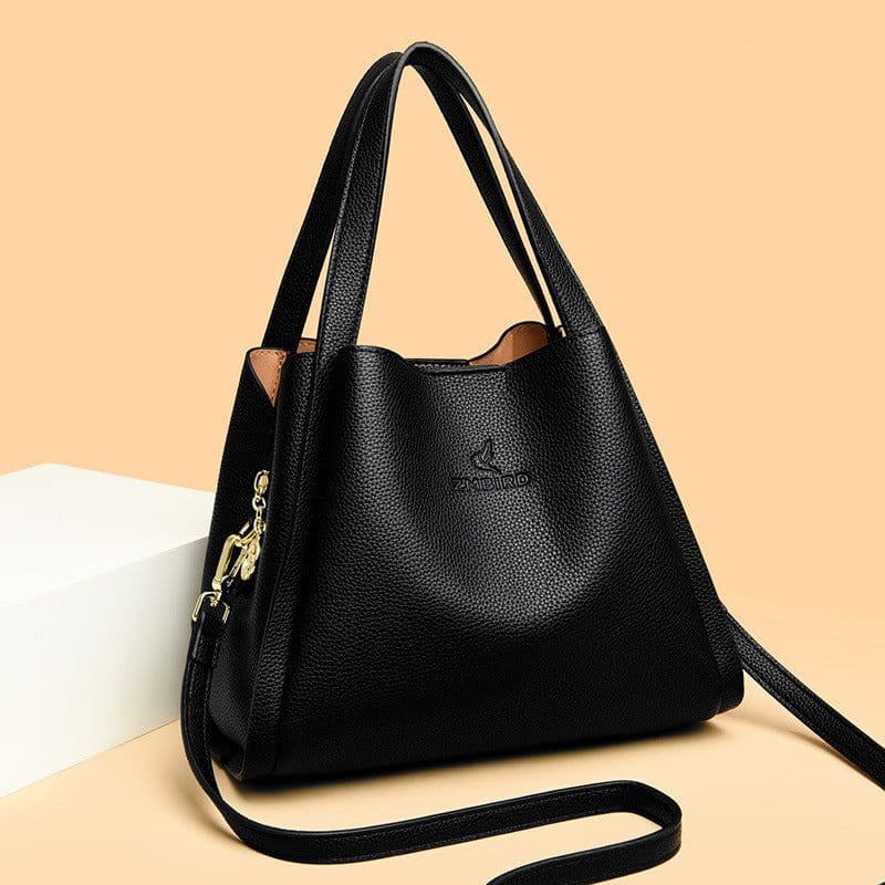 image-Popular Idle Style Vegetable Pocket Quality Leather Pattern Commuter Women's Elegant Underarm Bag