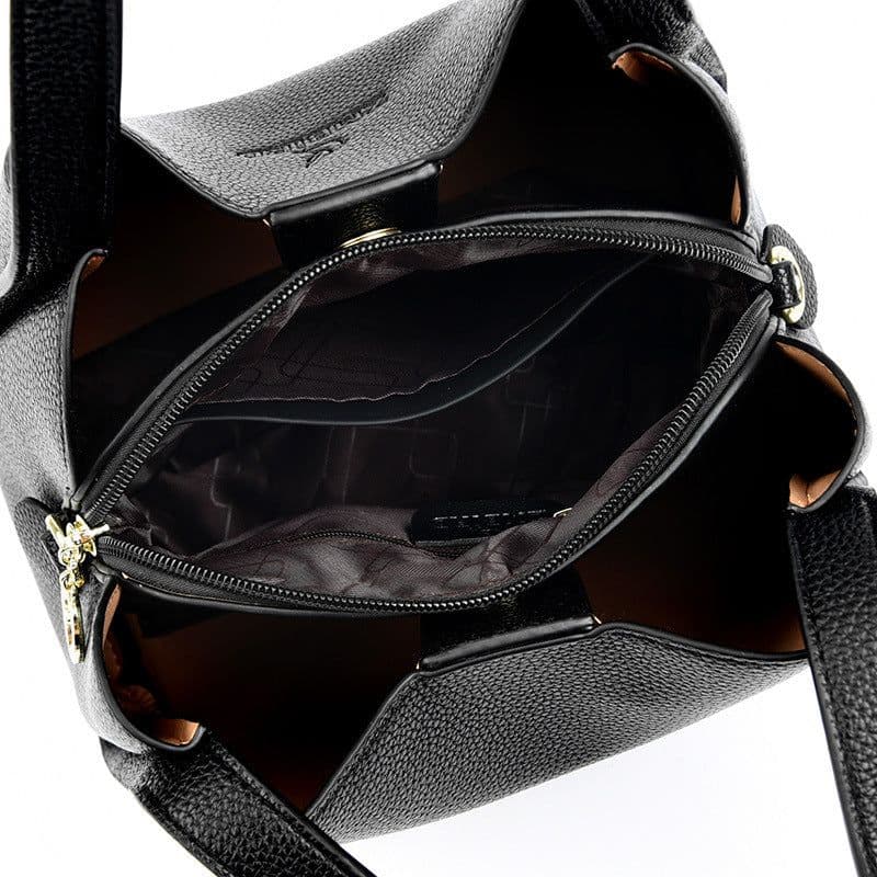 image-Popular Idle Style Vegetable Pocket Quality Leather Pattern Commuter Women's Elegant Underarm Bag