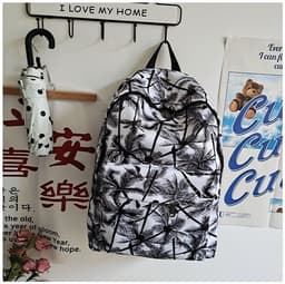 image-Fashion Presbyopic College Retro Style Large Capacity Lightweight Backpacks Travel Bag