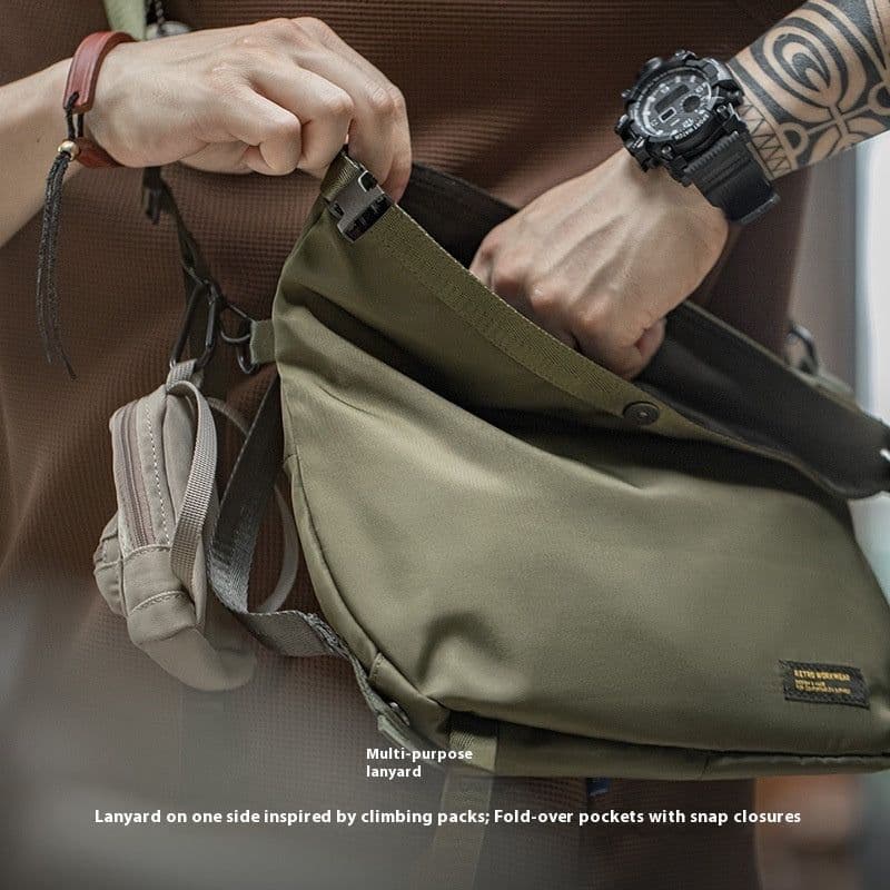 image-Outdoor Multifunctional Shoulder Messenger Bag Men