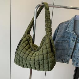 image-Women's Fashion Shoulder Crossbody Large Capacity Handbag Pleated Cloud Bag
