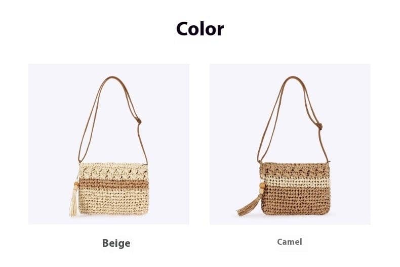 image-Summer New Retro Women Bag Hand-woven Bag