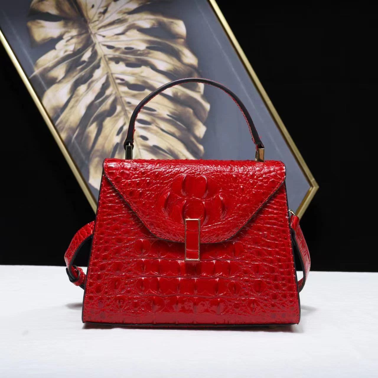 image-Women's Leather Shoulder Bag Casual Crossbody Handbag