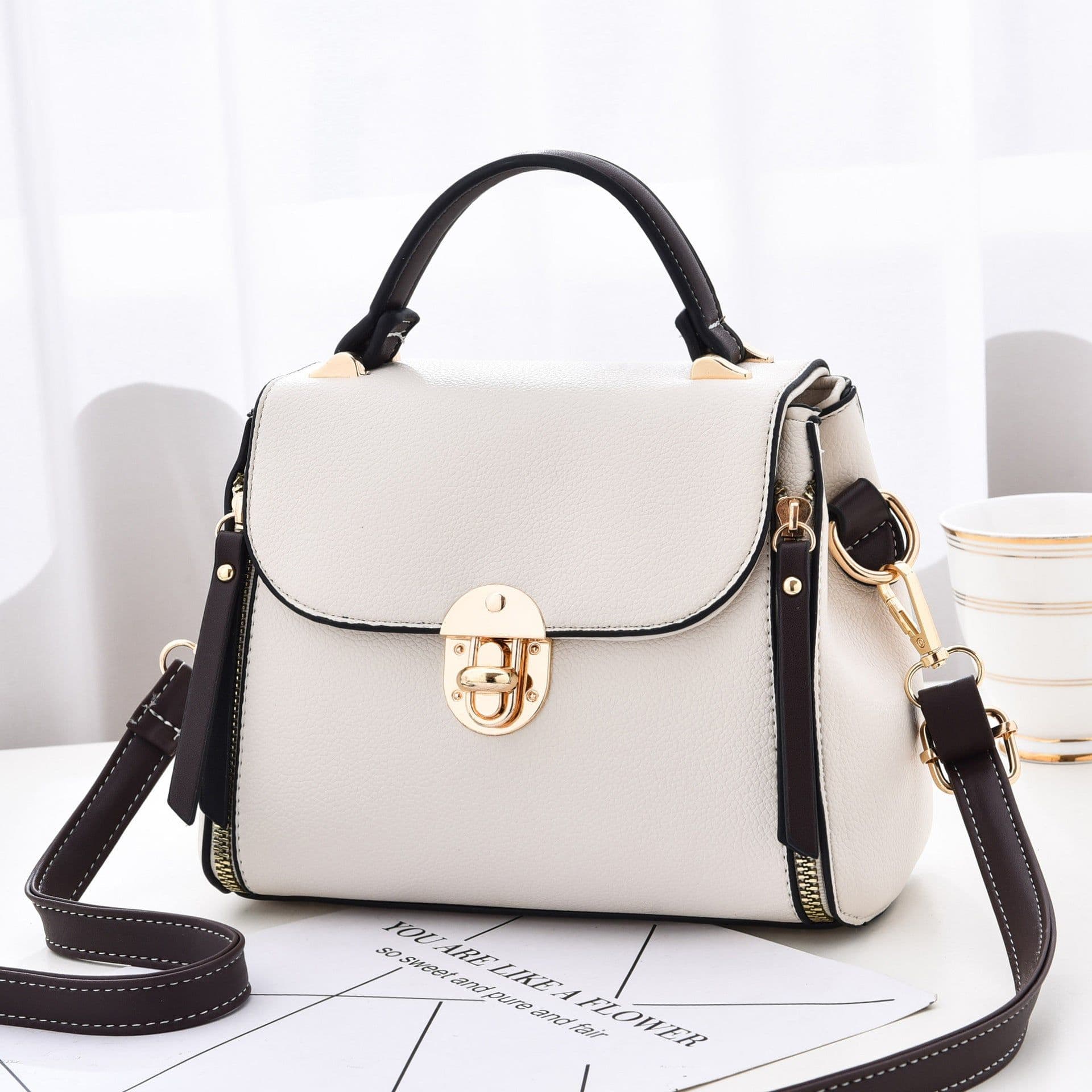 image-Women's Shoulder Bag European And American Fashion Lychee Pattern Portable