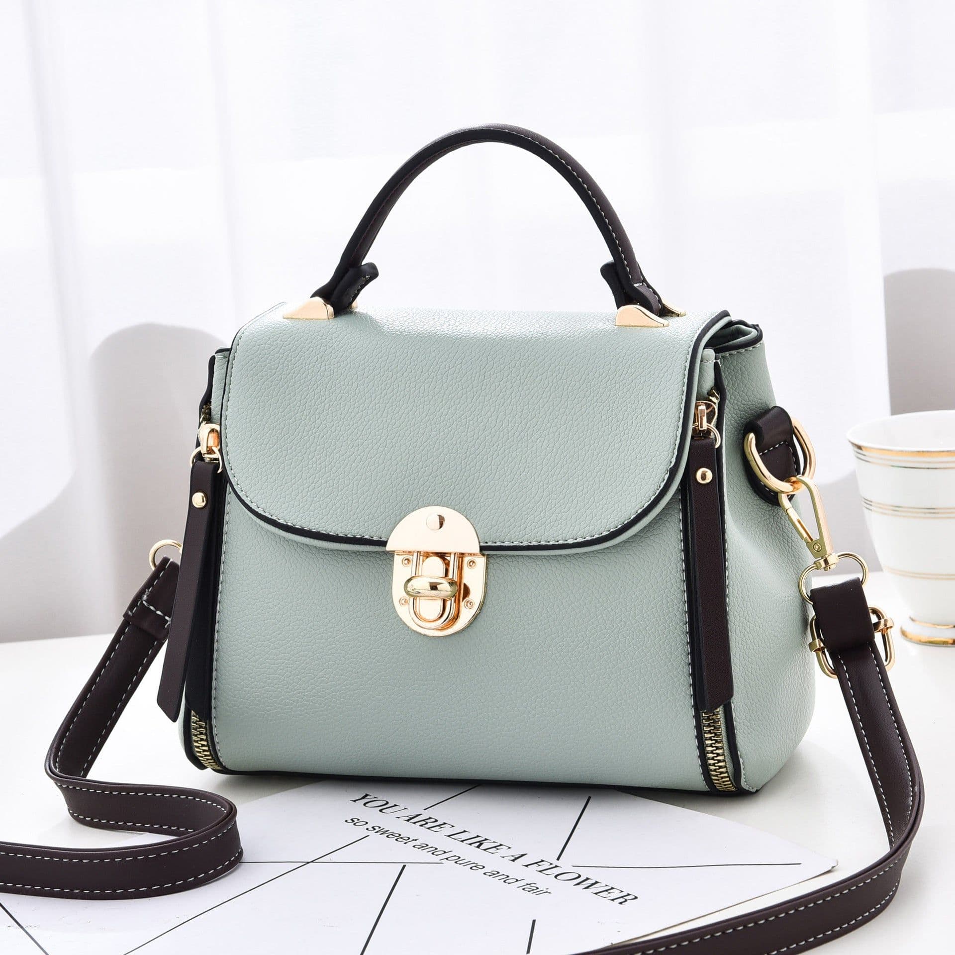 image-Women's Shoulder Bag European And American Fashion Lychee Pattern Portable