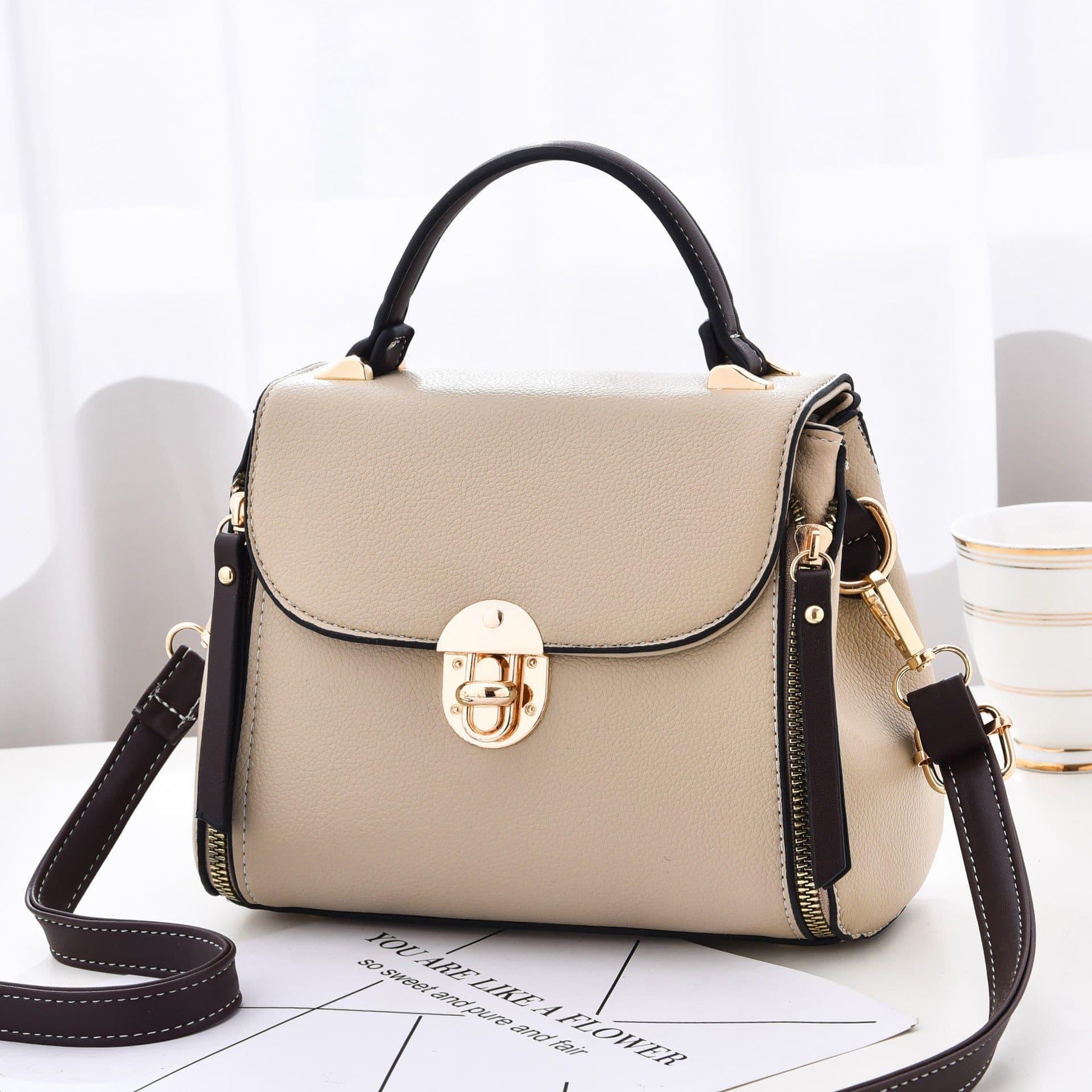 image-Women's Shoulder Bag European And American Fashion Lychee Pattern Portable