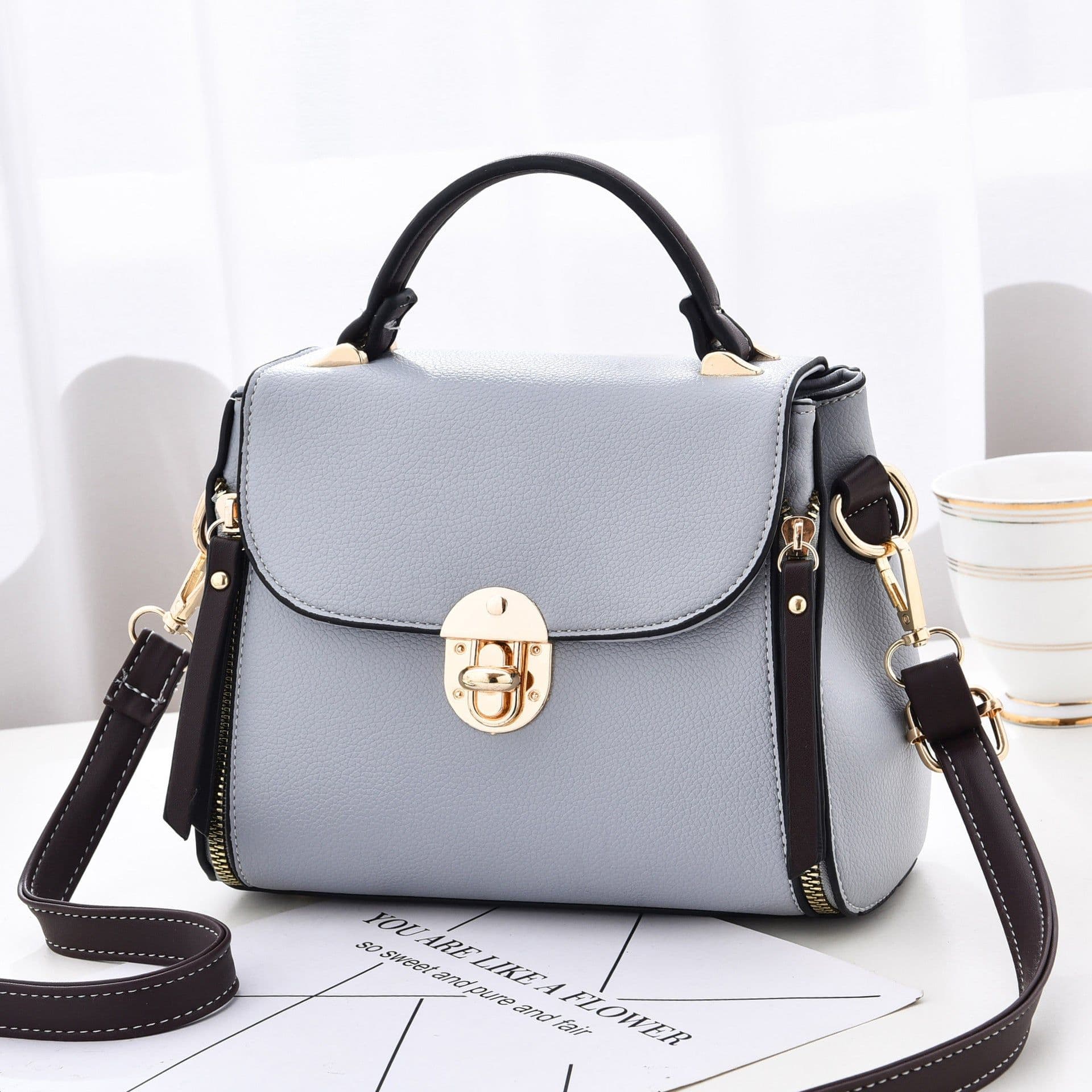 image-Women's Shoulder Bag European And American Fashion Lychee Pattern Portable