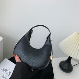 image-Contrast Color Women's Fashion Shoulder Portable Underarm Simple Messenger Bag