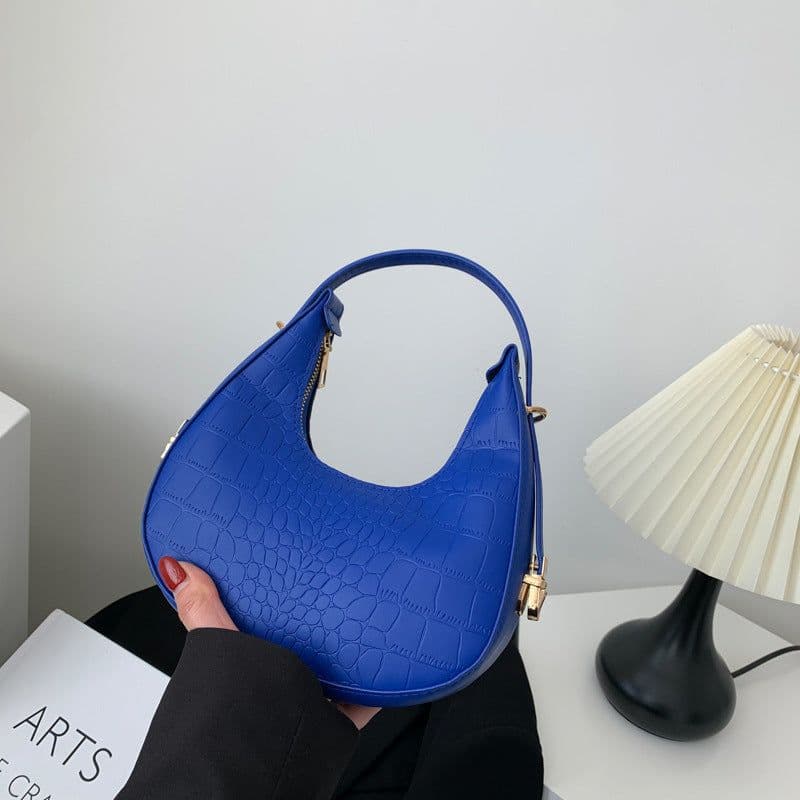image-Contrast Color Women's Fashion Shoulder Portable Underarm Simple Messenger Bag