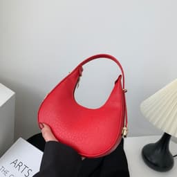 image-Contrast Color Women's Fashion Shoulder Portable Underarm Simple Messenger Bag