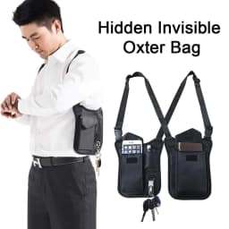 image-Anti-Theft Hidden Underarm Strap Wallet Holster Bag Leisure Nylon Double Shoulder Pocket Sport Vest Outdoors
